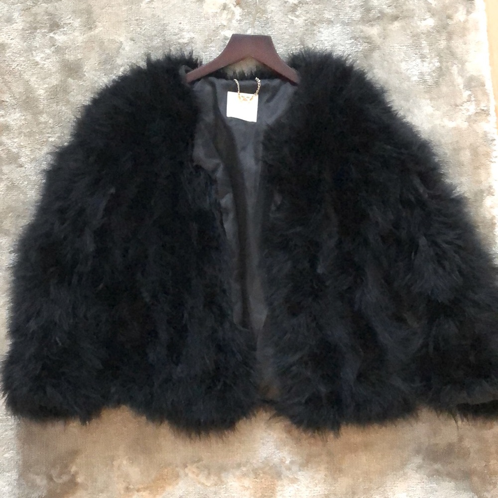 Pello Bello Feather jacket in black